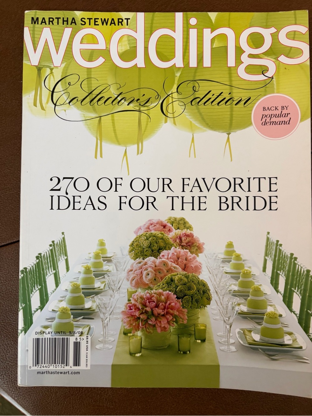 2008 Special Collector's Edition of Martha Stewart Weddings Magazine Hard 2 Find